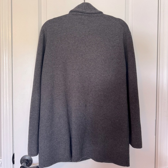 J. Crew Camille Charcoal Gray Open Front Sweater Blazer Size Small - Picture 3 of 6